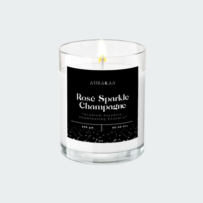 Rose Sparkle Champagne Signature Series Scented Jar Candle