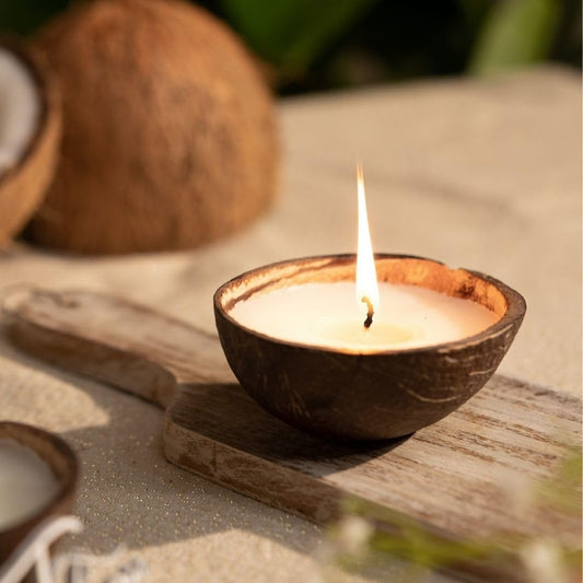 Coconut Shell Candle