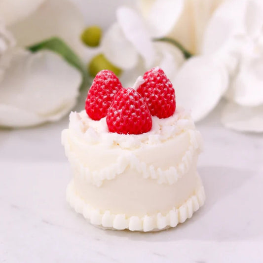 Strawberry Cake Candle