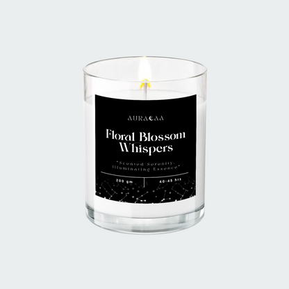 Floral Blossom Whispers Signature Series Scented Jar Candle