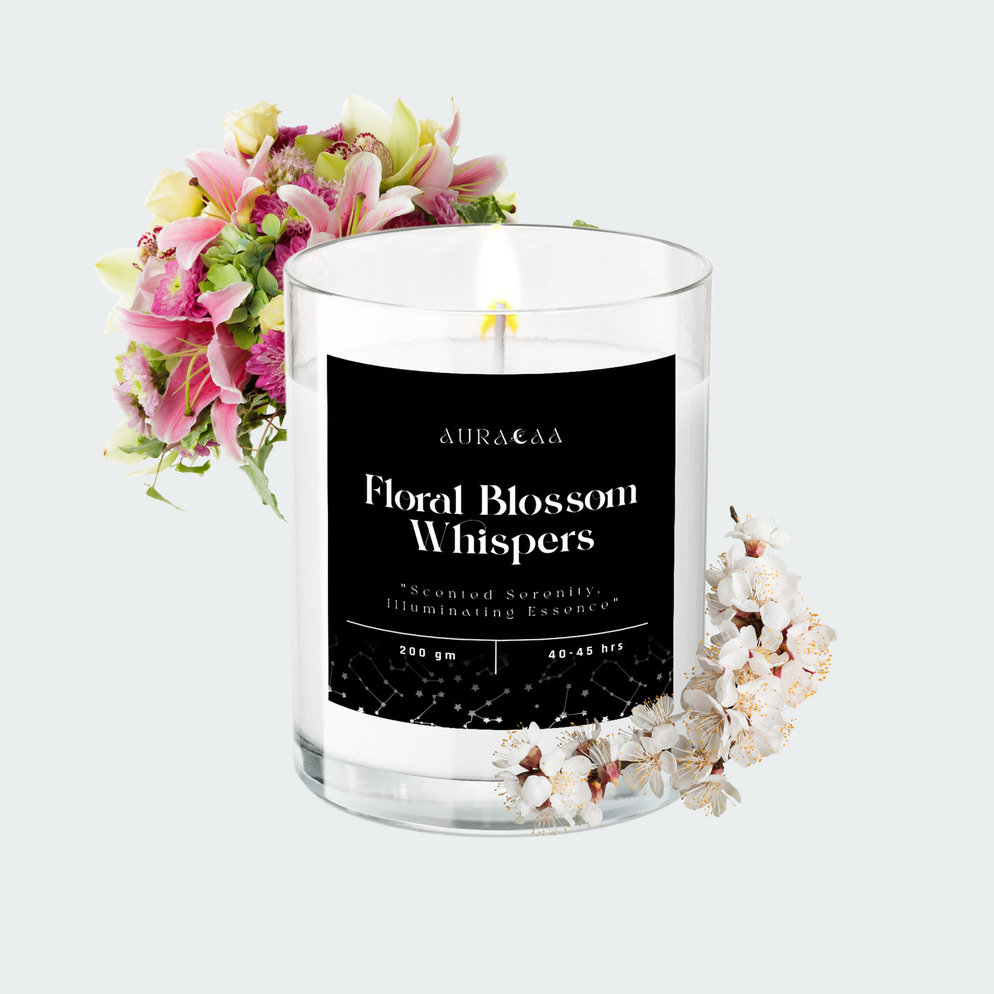 Floral Blossom Whispers Signature Series Scented Jar Candle