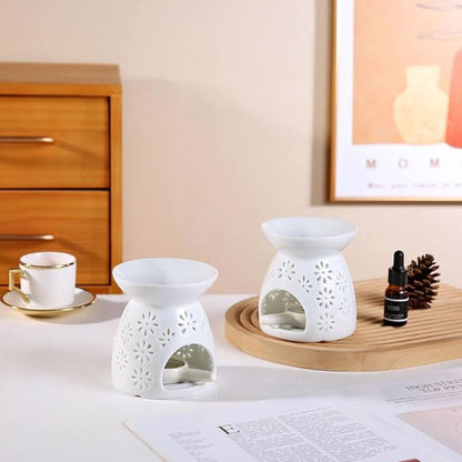 Set of 2 Serenity Ceramic Aroma Candle Diffuser