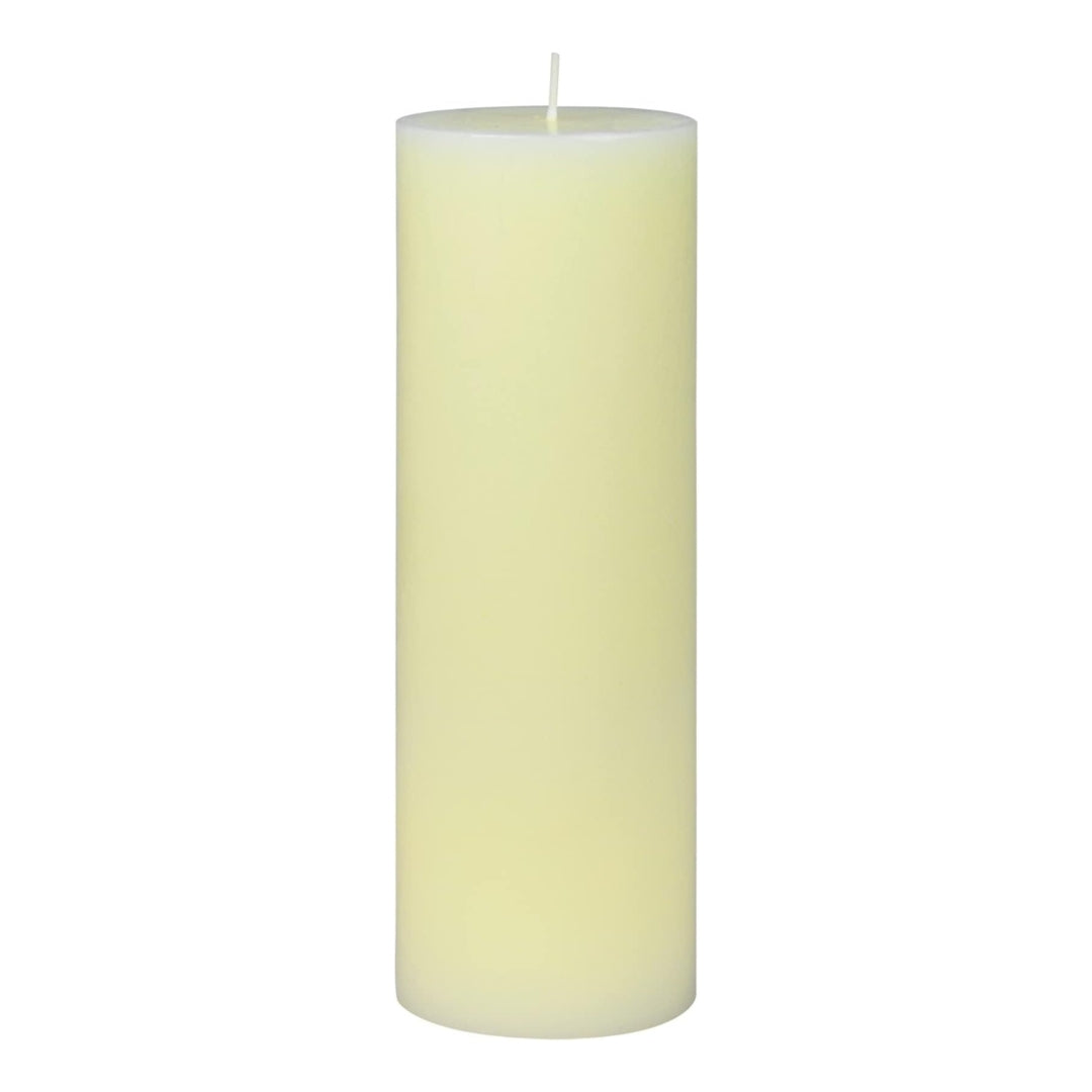 8 Inches Tower Pillar Candle Ivory