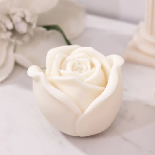 3D Rose Bud Flower Candle Pack of 2