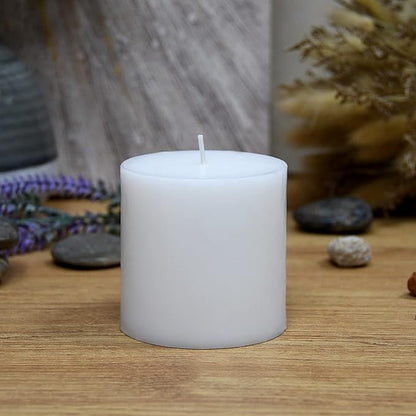 3X3 Inches Pillar Candle White