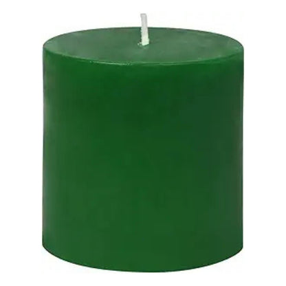 3X3 Inches Pillar Candle Green