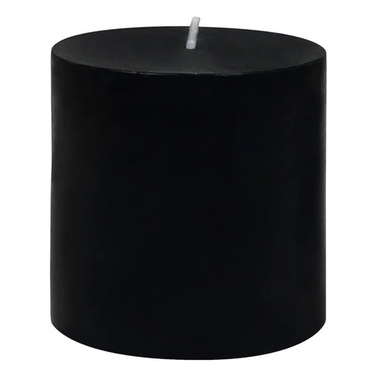 3X3 Inches Pillar Candle Black