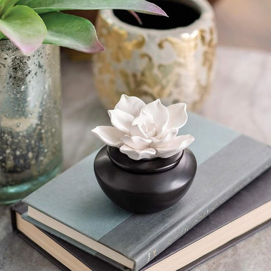 White & Black Porcelain Passive Candle Diffuser