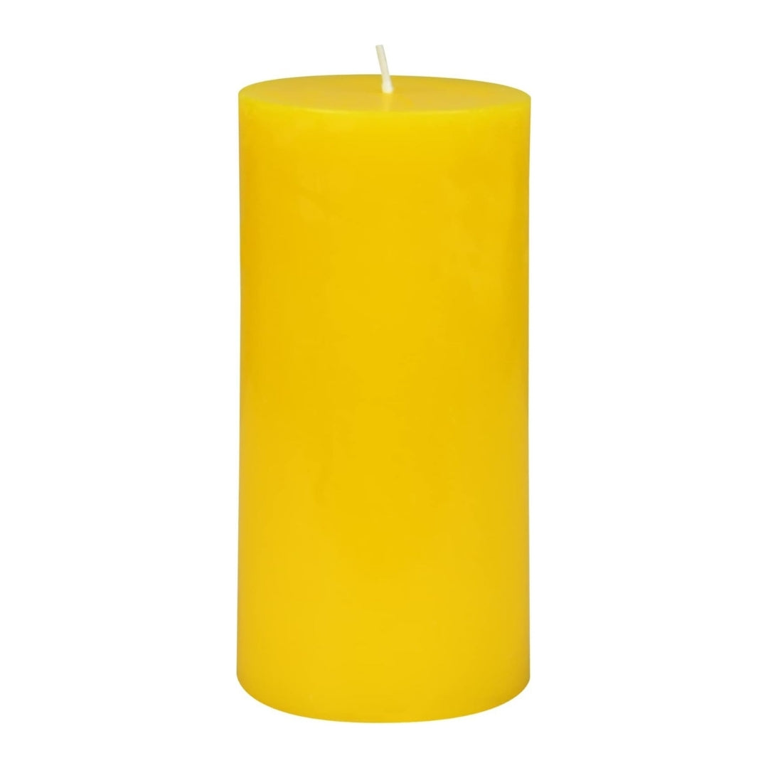 3X6 Inches Cylinder Pillar Candle Yellow