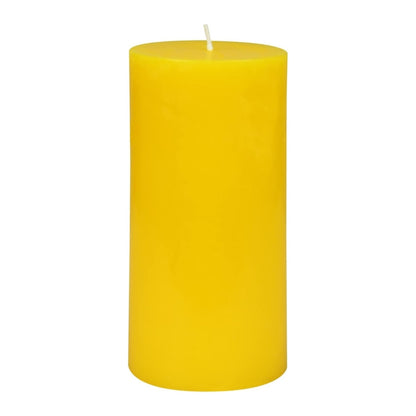 3X6 Inches Cylinder Pillar Candle Yellow