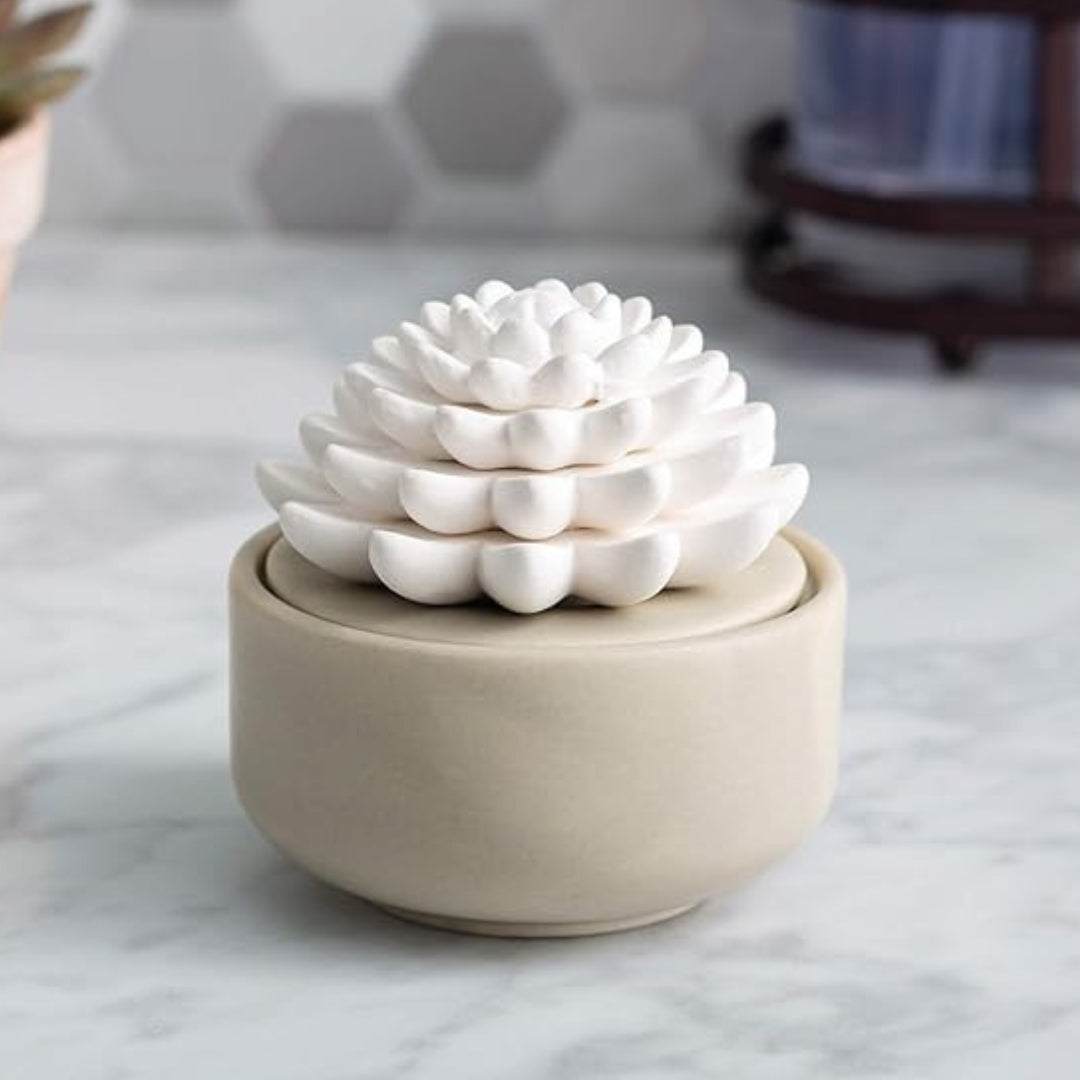 Succulent Porcelain Passive Candle Diffuser