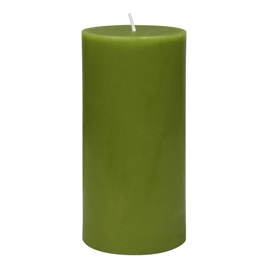 3X6 Inches Cylinder Pillar Candle Sage Green