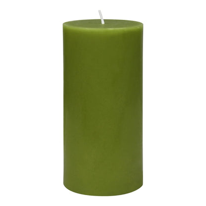 3X6 Inches Cylinder Pillar Candle Sage Green