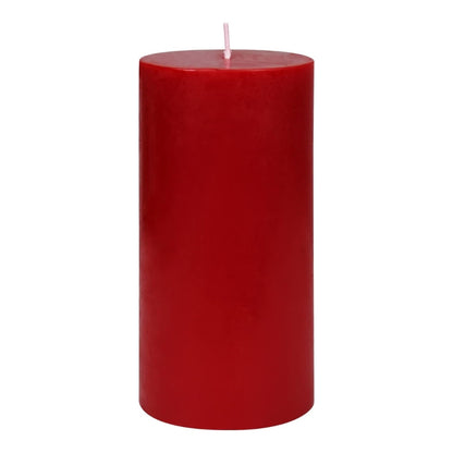 3X6 Inches Cylinder Pillar Candle Red