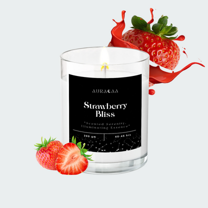 Strawberry Bliss Signature Series Scented Jar Candle