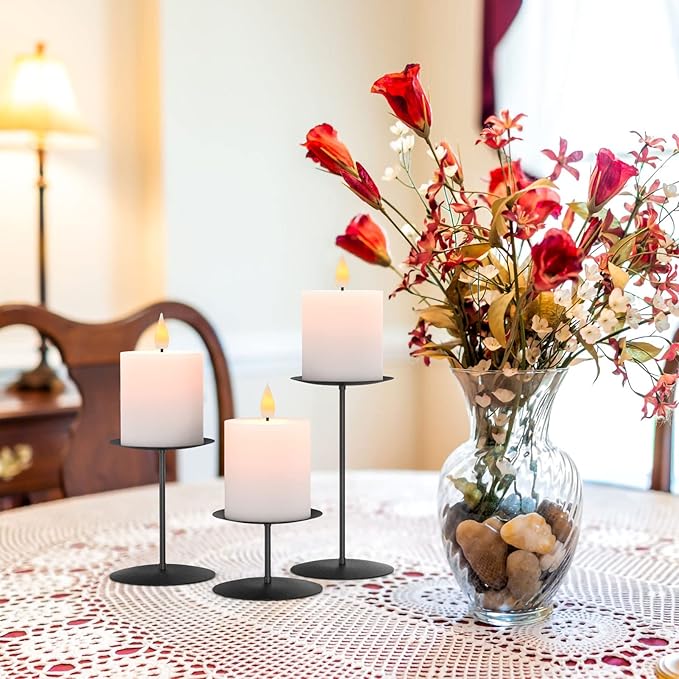 Set of 3 Pillar Candle Holder