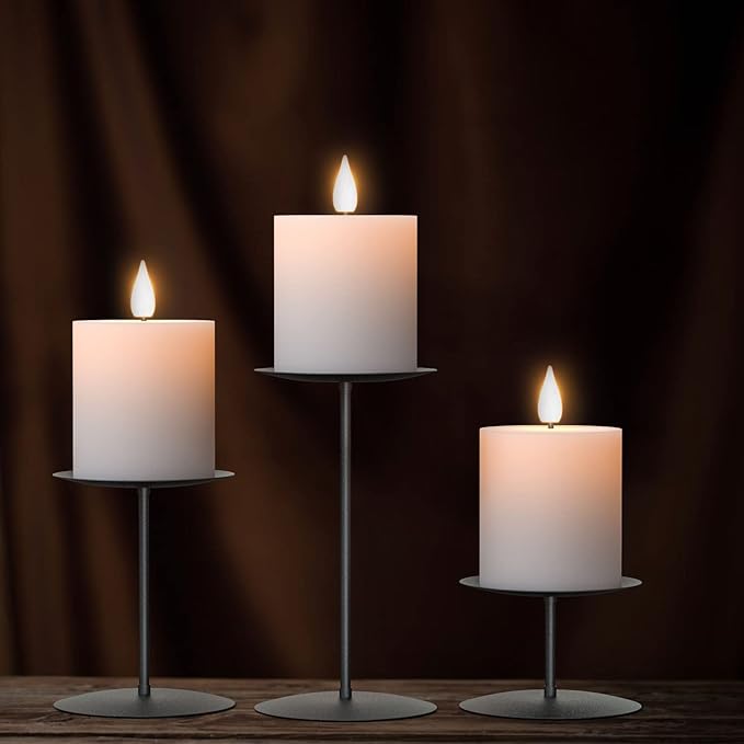 Set of 3 Pillar Candle Holder