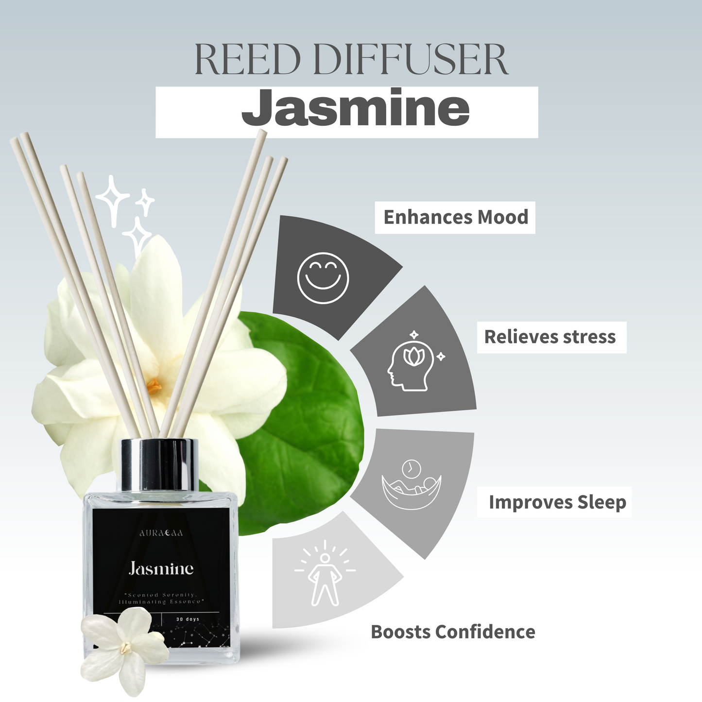 Jasmine Bliss Reed Diffuser 30ml