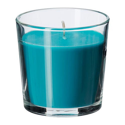 Blue Mini Glass Candle 50gm